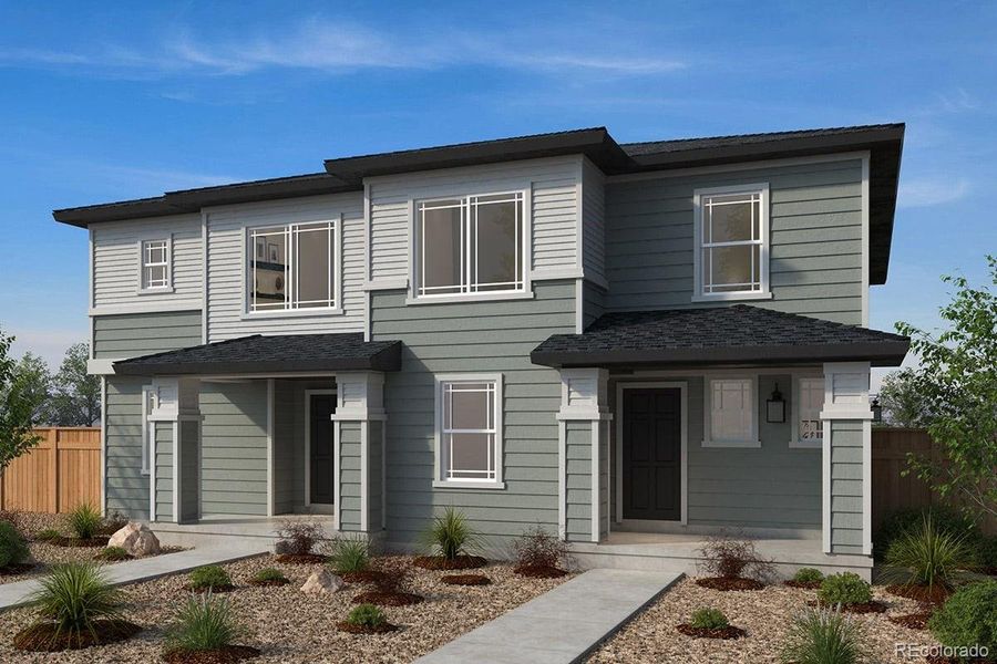 Front exterior of a new home in , Erie, CO, highlighting curb appeal (Image 1).