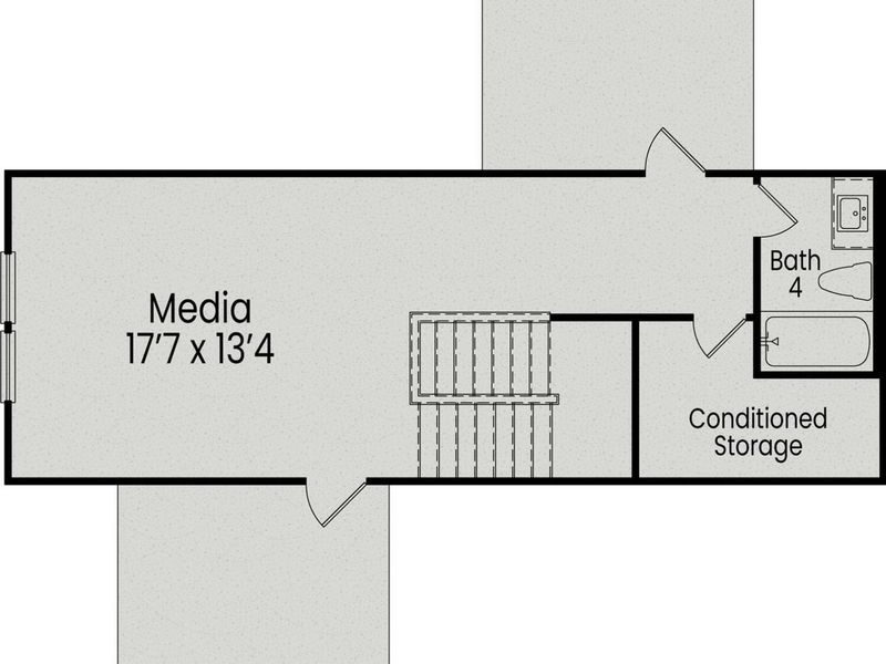 2D floor plan layout of this home in Montrose, Aberdeen, NC (Image 5). 2D floor plan layout of this home in Montrose, Aberdeen, NC (Image 5).