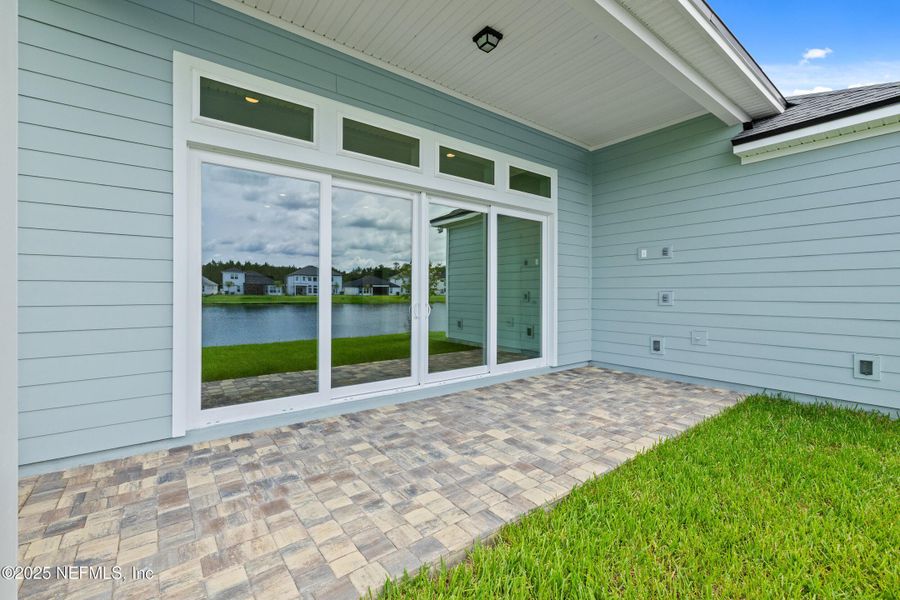 Exterior details and patio area of a home in Silver Landing at SilverLeaf, St. Augustine (Image 33). Exterior details and patio area of a home in Silver Landing at SilverLeaf, St. Augustine (Image 33).