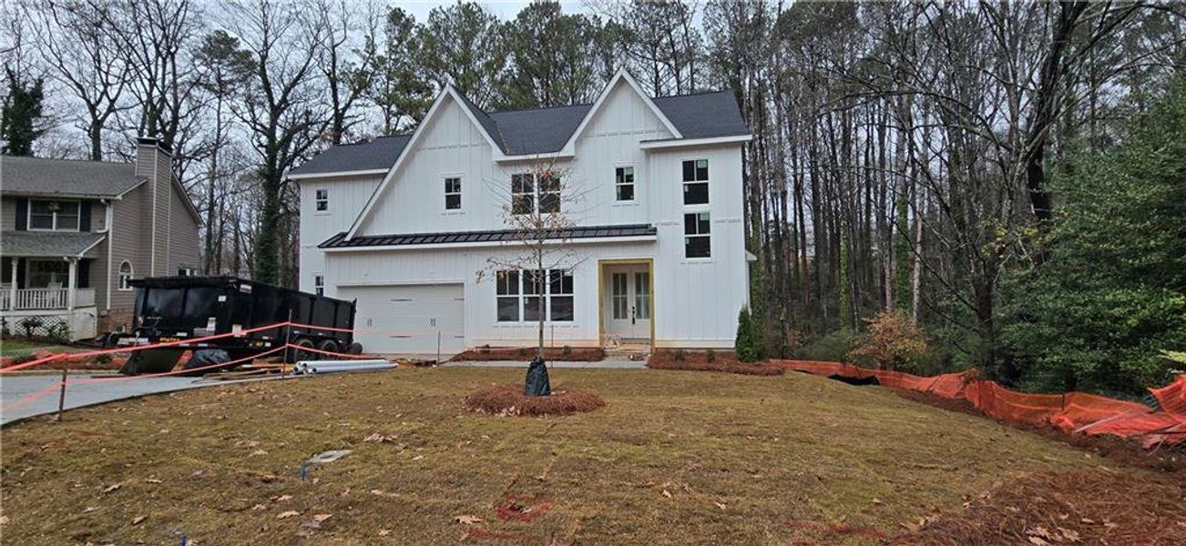 In-progress construction of a new home in , Smyrna, GA (Image 33).