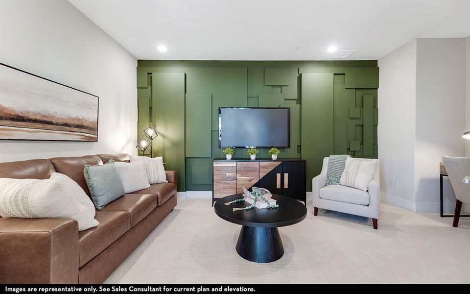 Furnished interior view inside a new home in Green Meadows, Celina (Image 9).