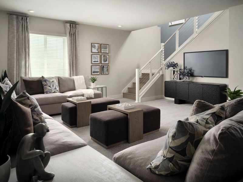 Representative furnished interior of a home built from the 5012 by Tri Pointe Homes in The Aurora Highlands, Aurora (Image 14).