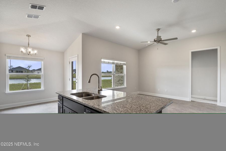 Furnished interior view inside a new home in Shadow Crest at Rolling Hills, Green Cove Springs (Image 10). Furnished interior view inside a new home in Shadow Crest at Rolling Hills, Green Cove Springs (Image 10).