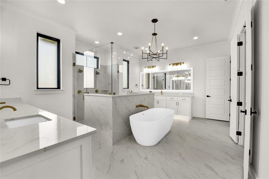 Furnished interior view inside a new home in , Aledo (Image 8).