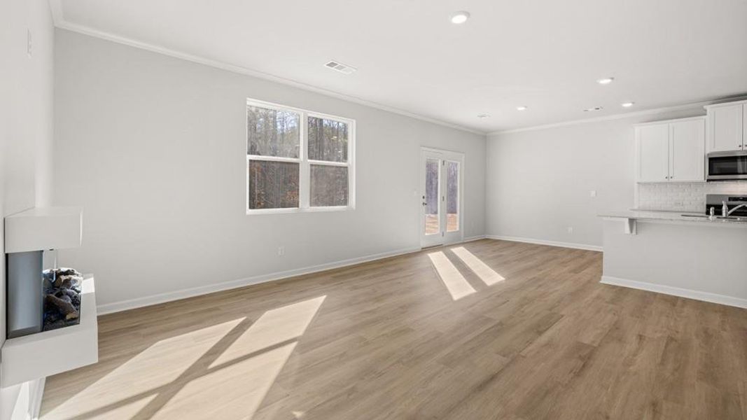 Spacious, unfurnished interior of a new home in Hamptons at Riverwood South, Dallas (Image 40).