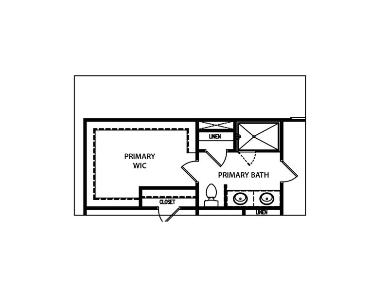 2D floor plan layout for the The Baxley by My Home Communities in Red Bird Manor, Jefferson, GA (Image 7).
