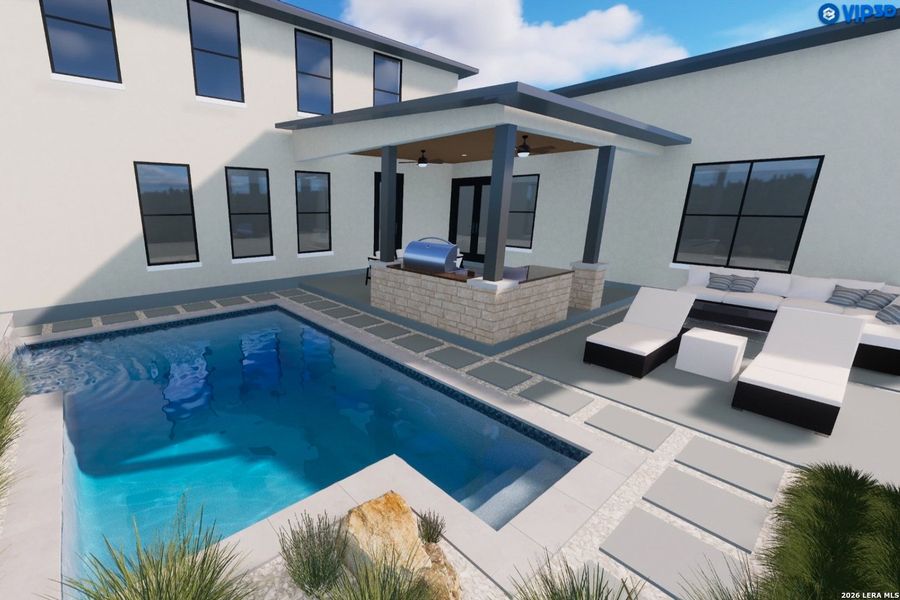 Exterior details and patio area of a home in , San Antonio (Image 28). Exterior details and patio area of a home in , San Antonio (Image 28).