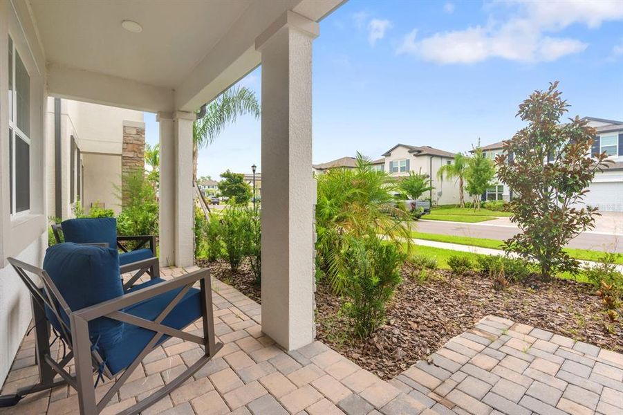 Exterior details and patio area of a home in , Tampa (Image 36).