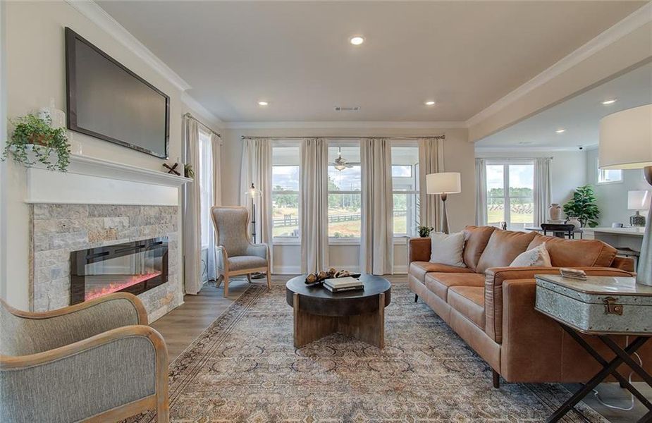 Furnished interior view inside a new home in Crofton Place Enclave, Snellville (Image 12).