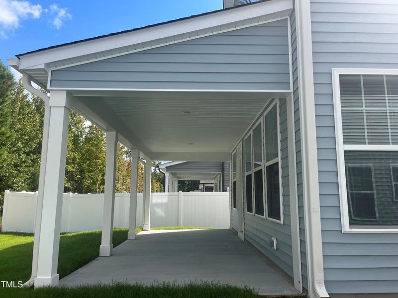 Side view of Back Porch