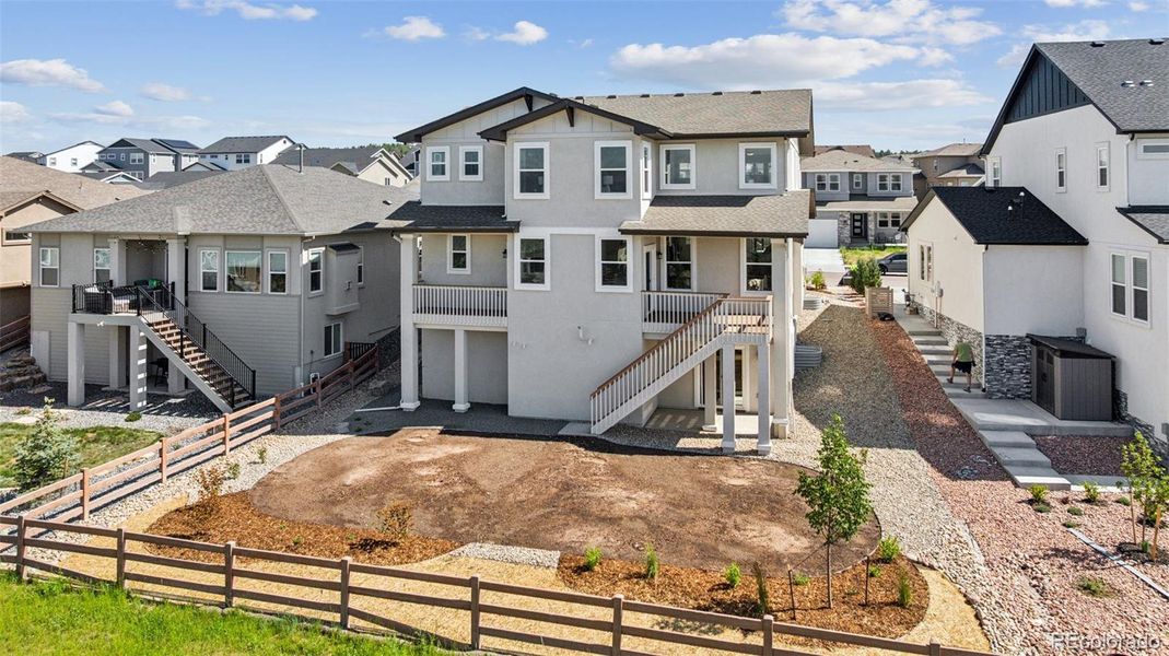 Exterior details and patio area of a home in , Colorado Springs (Image 28). Exterior details and patio area of a home in , Colorado Springs (Image 28).