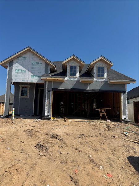 In-progress construction of a new home in Evergreen 40', Conroe, TX (Image 3).