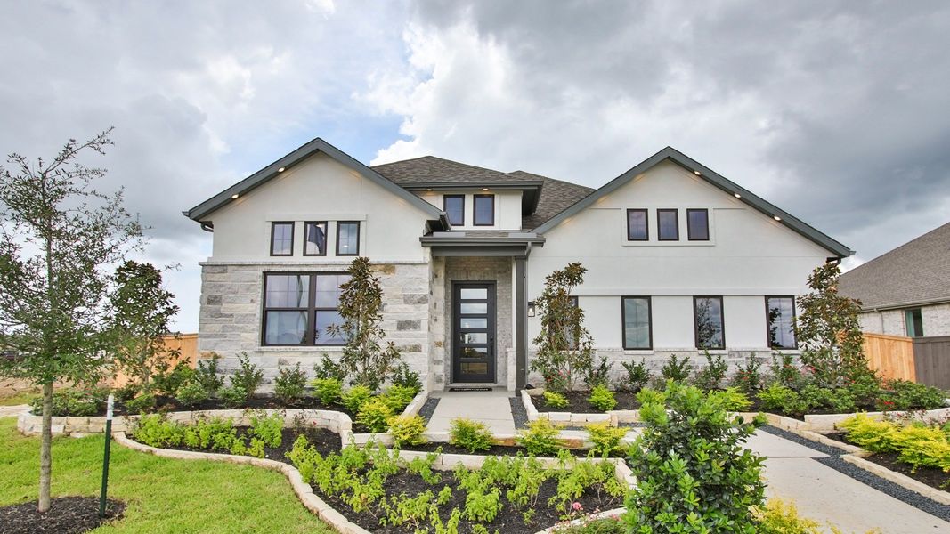 Representative exterior photo of a completed home built from the Willow by DRB Homes in Piedmont, San Antonio, TX (Image 27).