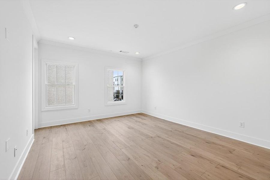 Spacious, unfurnished interior of a new home in Skyview On Broad, Sugar Hill (Image 23). Spacious, unfurnished interior of a new home in Skyview On Broad, Sugar Hill (Image 23).