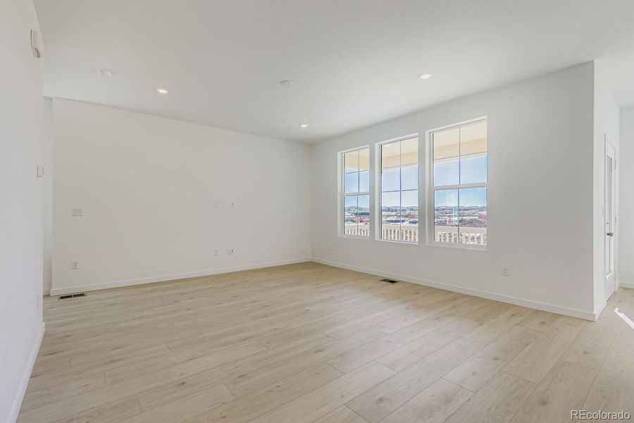 Spacious, unfurnished interior of a new home in Parterre: Paired Homes, Thornton (Image 8). Spacious, unfurnished interior of a new home in Parterre: Paired Homes, Thornton (Image 8).