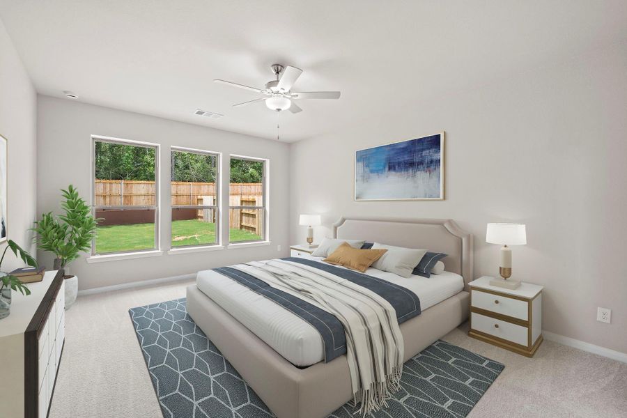 Furnished interior view inside a new home in Wildtree, Magnolia (Image 9). Furnished interior view inside a new home in Wildtree, Magnolia (Image 9).