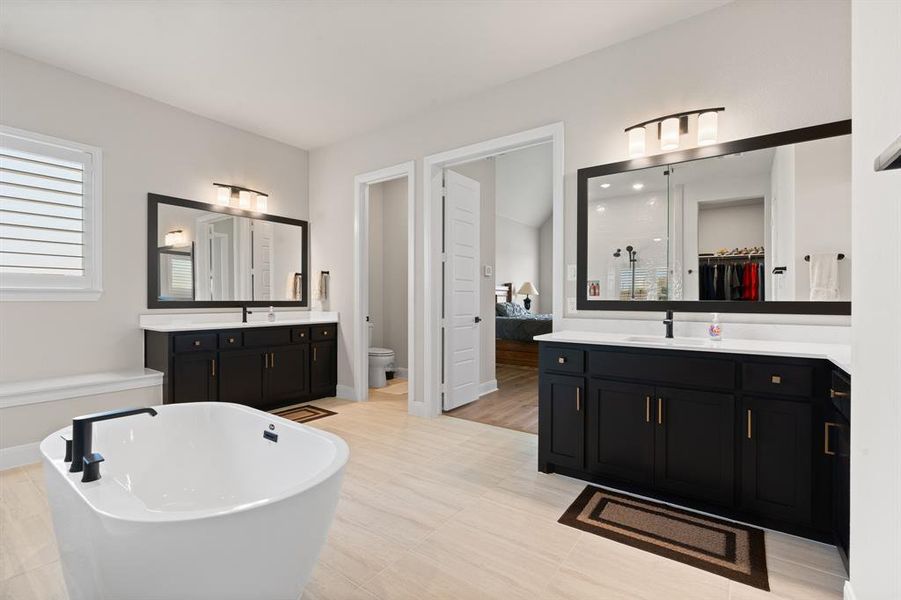Furnished interior view inside a new home in Pecan Square - Estates, Northlake (Image 8).