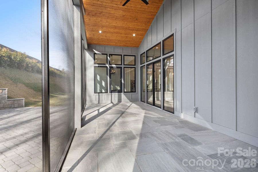 Exterior details and patio area of a home in , Arden (Image 4).