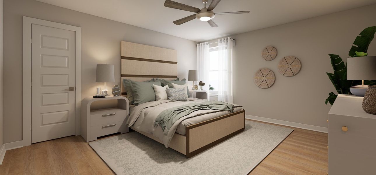 Furnished interior view inside a new home in , Charleston (Image 23).