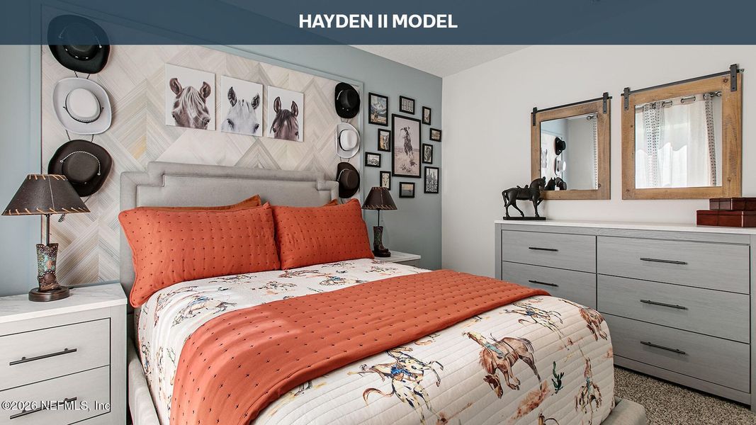 Furnished interior view inside a new home in Sawmill Branch, Palm Coast (Image 26).