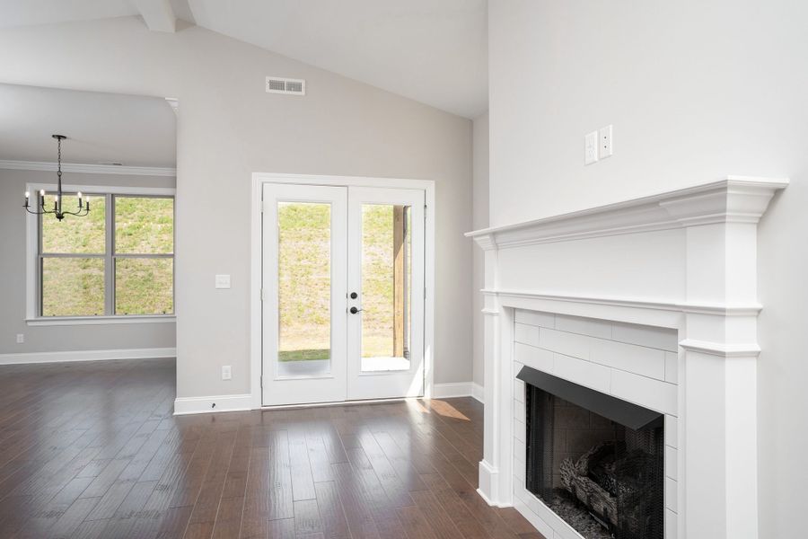 Representative unfurnished interior of a home built from the The Hunter by Greentech Homes LLC in The Thicket at Sedman Hills, Hixson (Image 12).
