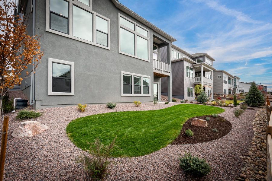 Exterior details and patio area of a home in Cloverleaf - Pinnacle Collection, Monument (Image 3). Exterior details and patio area of a home in Cloverleaf - Pinnacle Collection, Monument (Image 3).