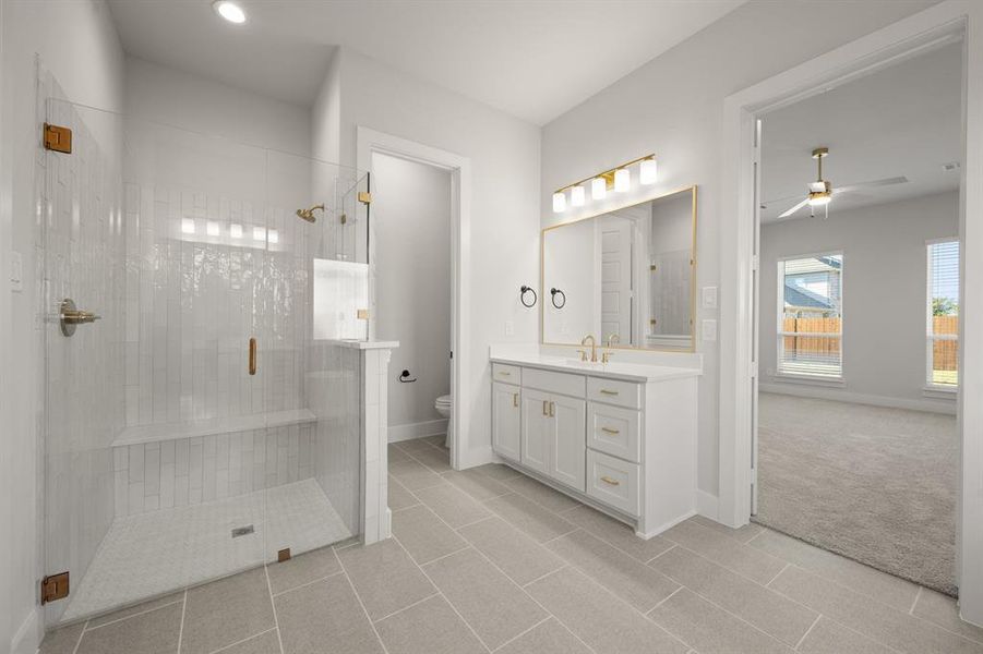 Furnished interior view inside a new home in Hayes Crossing - Phase 2, Midlothian (Image 13).