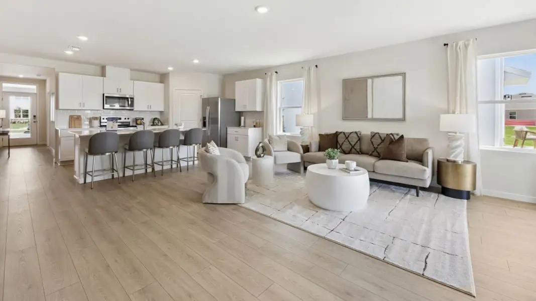 Furnished interior view inside a new home in Preston Cove, St. Cloud (Image 7). Furnished interior view inside a new home in Preston Cove, St. Cloud (Image 7).
