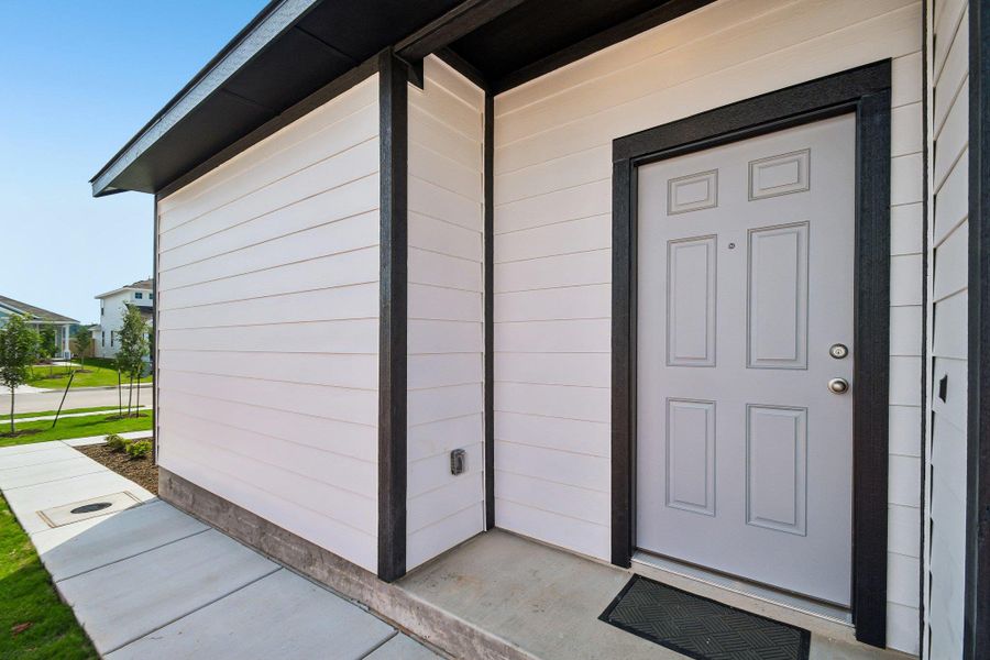 Exterior details and patio area of a home in Cascade, Liberty Hill (Image 18).