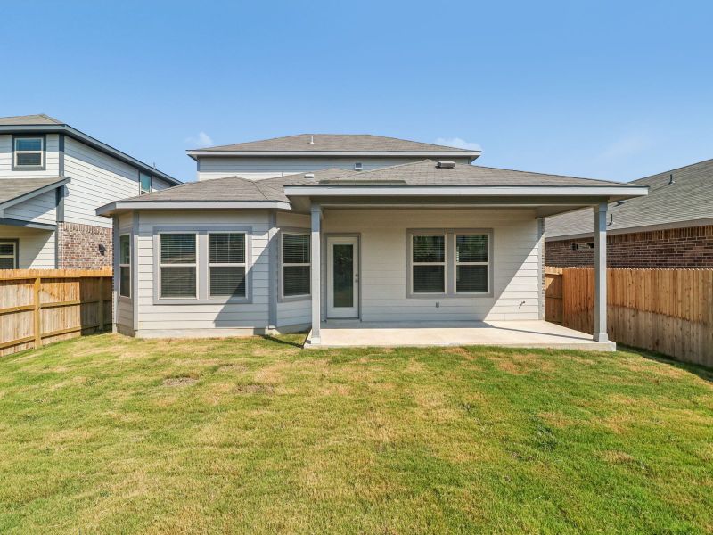 Back exterior of the Matador floorplan at a Meritage Homes community. Back exterior of the Matador floorplan at a Meritage Homes community.