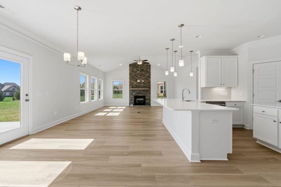 Representative unfurnished interior of a home built from the Cosmopolitan by Keystone Homes NC in Weybridge, Burlington (Image 86). Representative unfurnished interior of a home built from the Cosmopolitan by Keystone Homes NC in Weybridge, Burlington (Image 86).