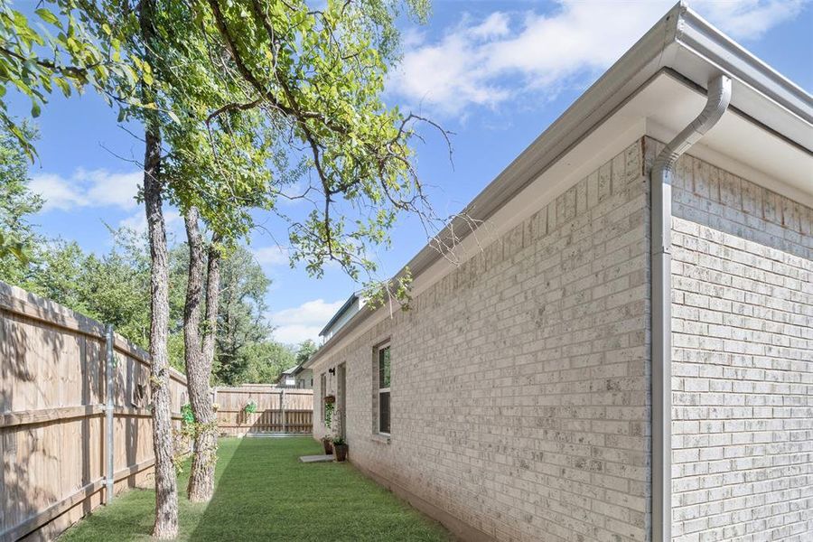 Exterior details and patio area of a home in , Granbury (Image 28). Exterior details and patio area of a home in , Granbury (Image 28).