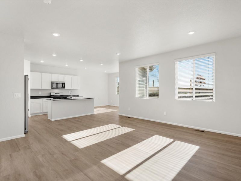 Spacious, unfurnished interior of a new home in Lorson Ranch: The Trail Collection, Colorado Springs (Image 8).