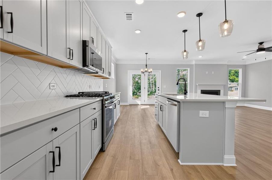 Furnished interior view inside a new home in , Loganville (Image 17).