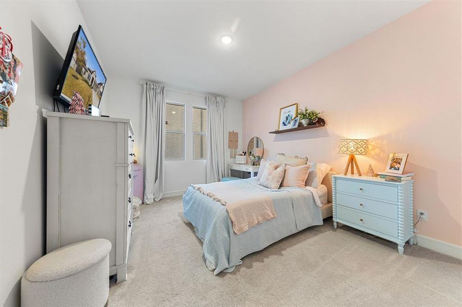 Spacious Bedroom with an abundance of natural light.