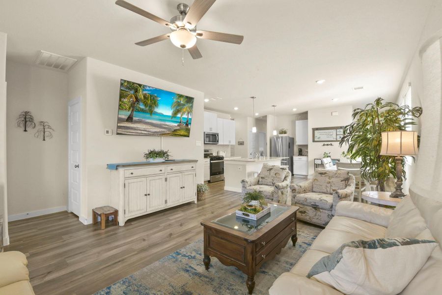 Furnished interior view inside a new home in Harper's Preserve - Traditional Series, Conroe (Image 16).
