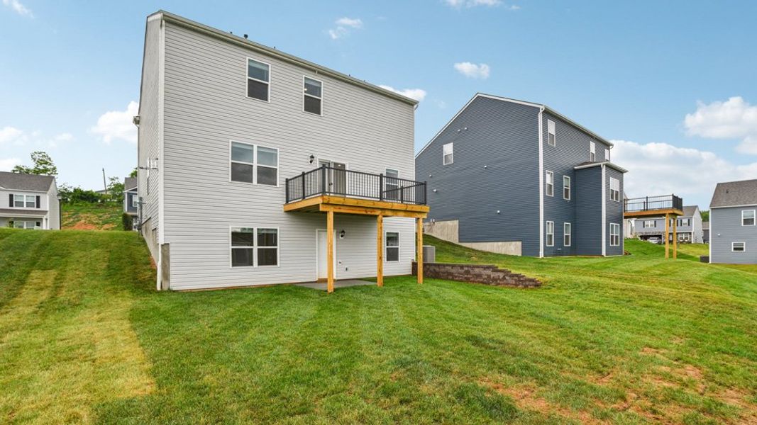Front exterior of a new home in Archer's Pointe, Johnson City, TN, highlighting curb appeal (Image 19).