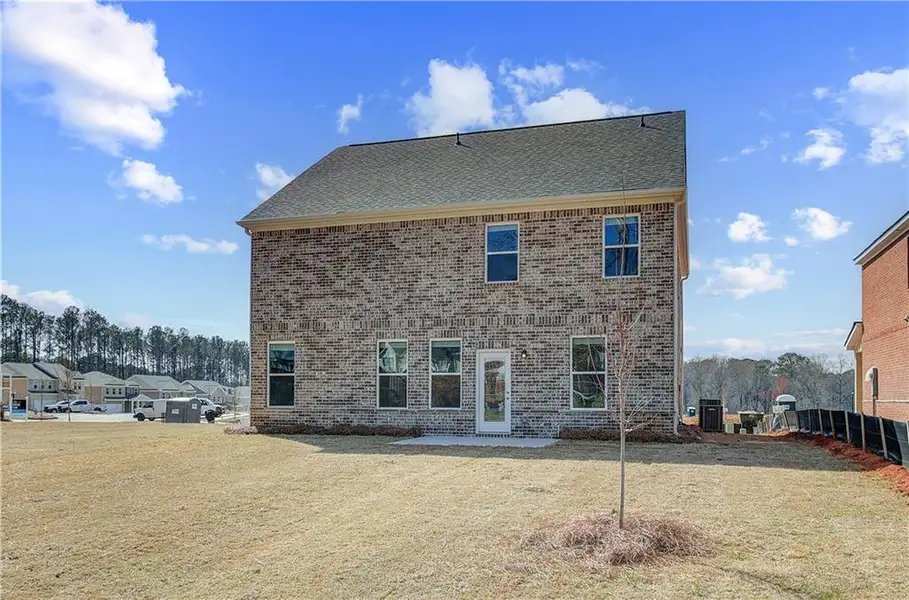 Exterior details and patio area of a home in Bowers Farm, McDonough (Image 3).