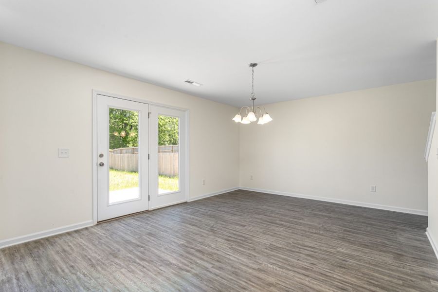 Representative unfurnished interior of a home built from the Vermont by Keystone Homes NC in The Wilcox, Greensboro (Image 35).