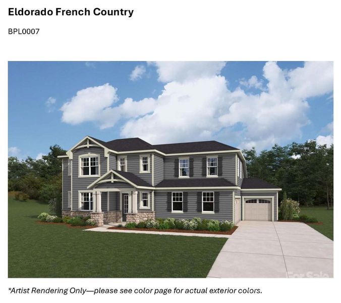 Exterior Elevation--Representational Rendering Exterior Elevation--Representational Rendering