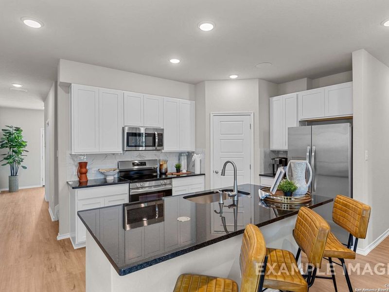 Furnished interior view inside a new home in Applewhite Meadows, San Antonio (Image 8). Furnished interior view inside a new home in Applewhite Meadows, San Antonio (Image 8).