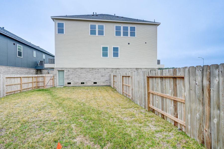Exterior details and patio area of a home in Townsen Landing, Humble (Image 23). Exterior details and patio area of a home in Townsen Landing, Humble (Image 23).