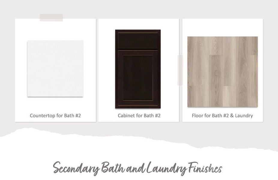 Secondary Bath & Laundry Finishes