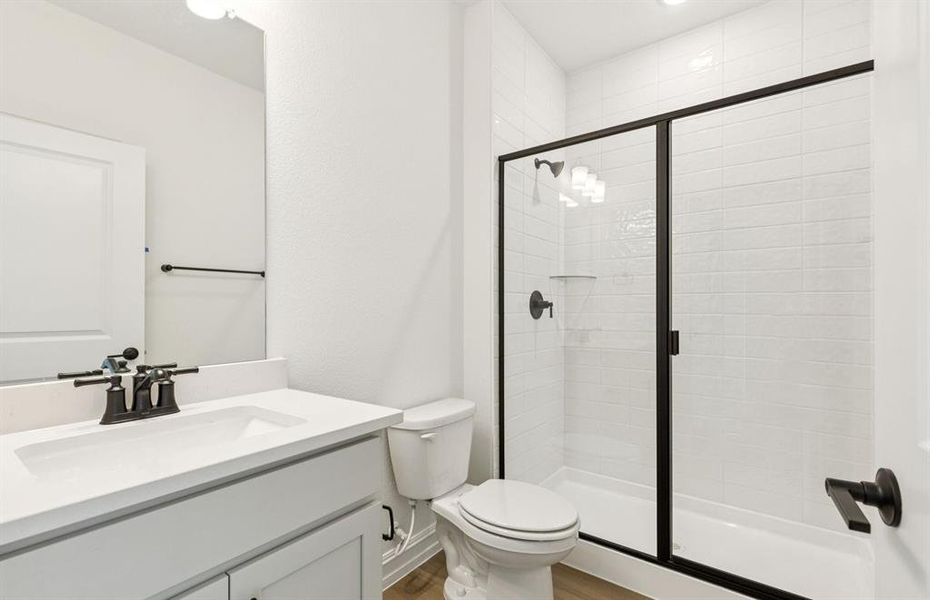 Spacious third bathroom with full standup shower