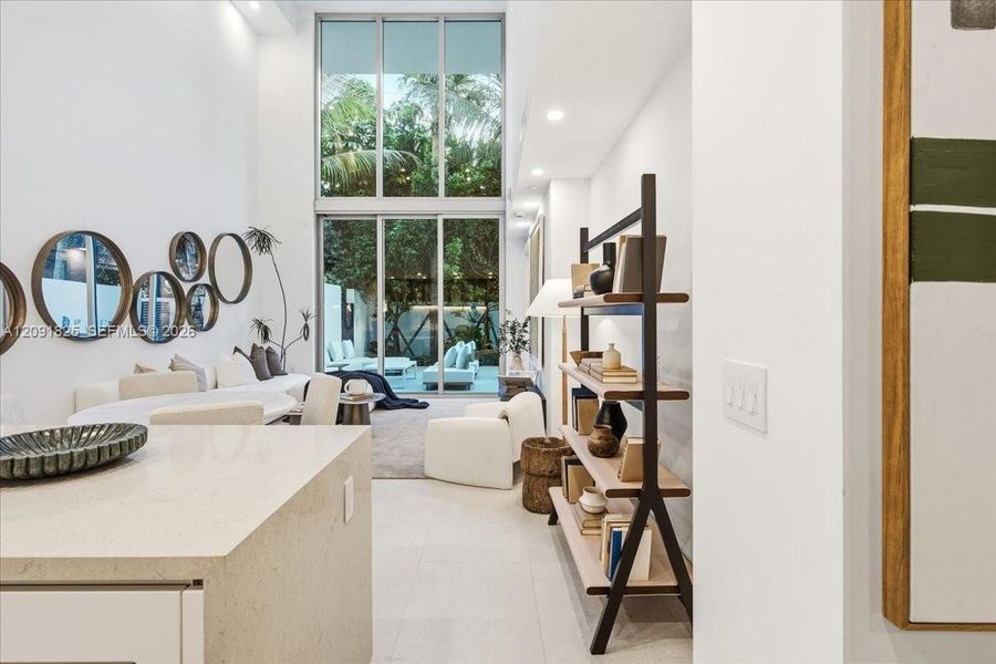 Furnished interior view inside a new home in , Miami (Image 13).