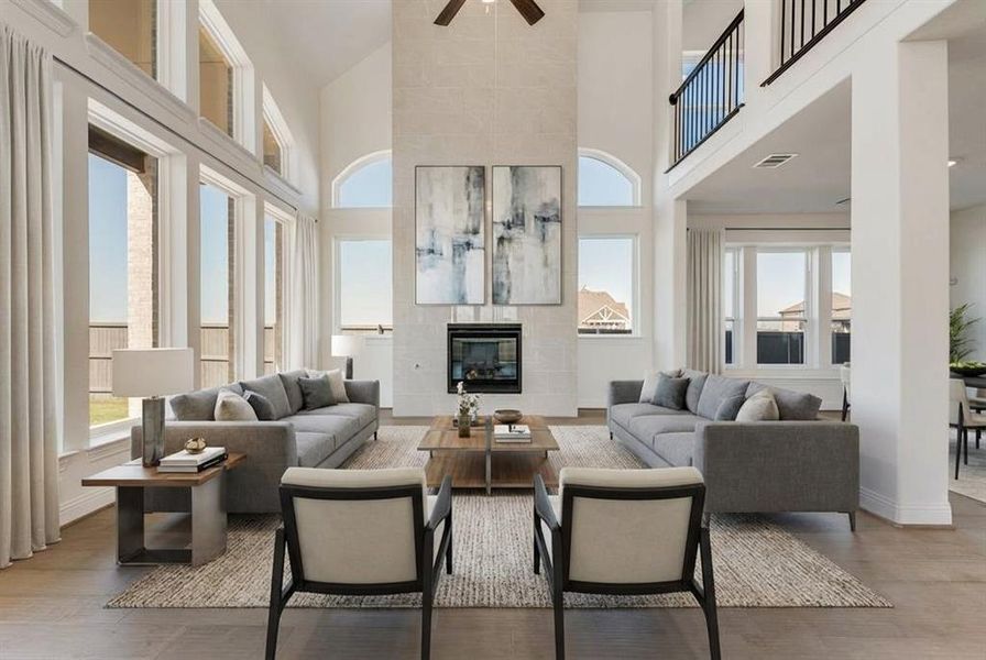 Furnished interior view inside a new home in Prairie Ridge, Venus (Image 9).