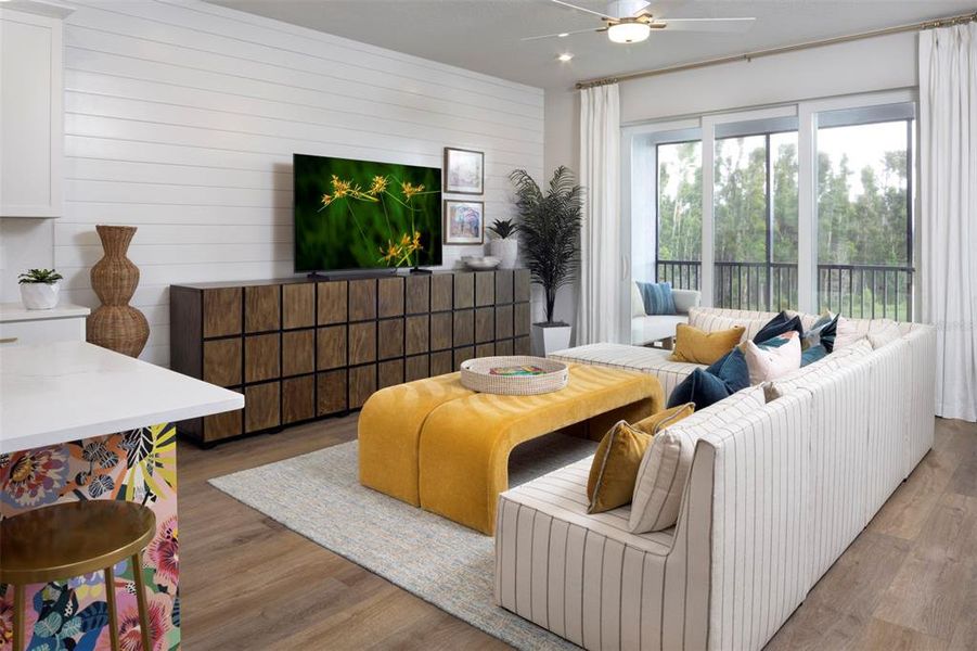 Furnished interior view inside a new home in Lakespur at Wellen Park, Venice (Image 3).