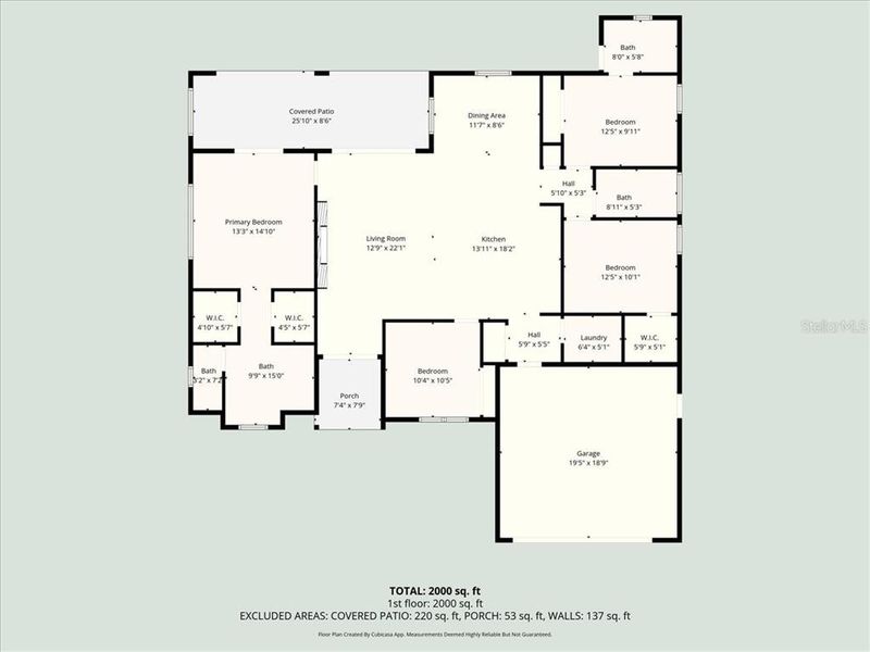 2D floor plan layout of this home in , Cape Coral, FL (Image 5).