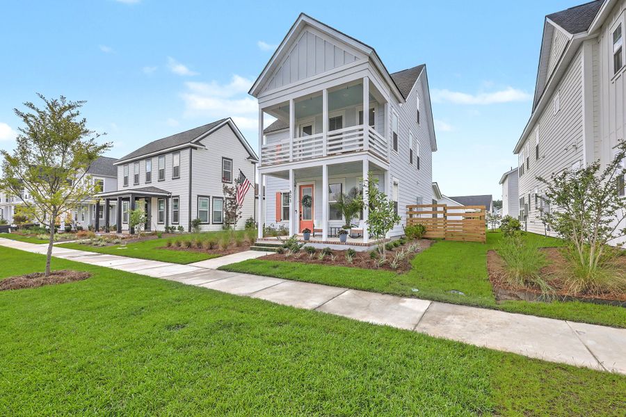 Front exterior of a new home in , Summerville, SC, highlighting curb appeal (Image 2). Front exterior of a new home in , Summerville, SC, highlighting curb appeal (Image 2).