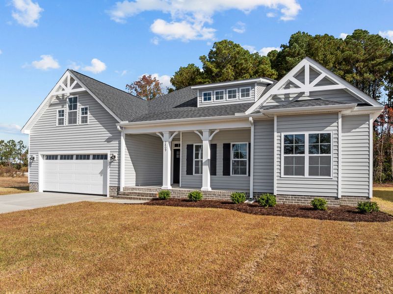 Exterior details and patio area of a home in The Preserve at Langston, Winterville (Image 3). Exterior details and patio area of a home in The Preserve at Langston, Winterville (Image 3).